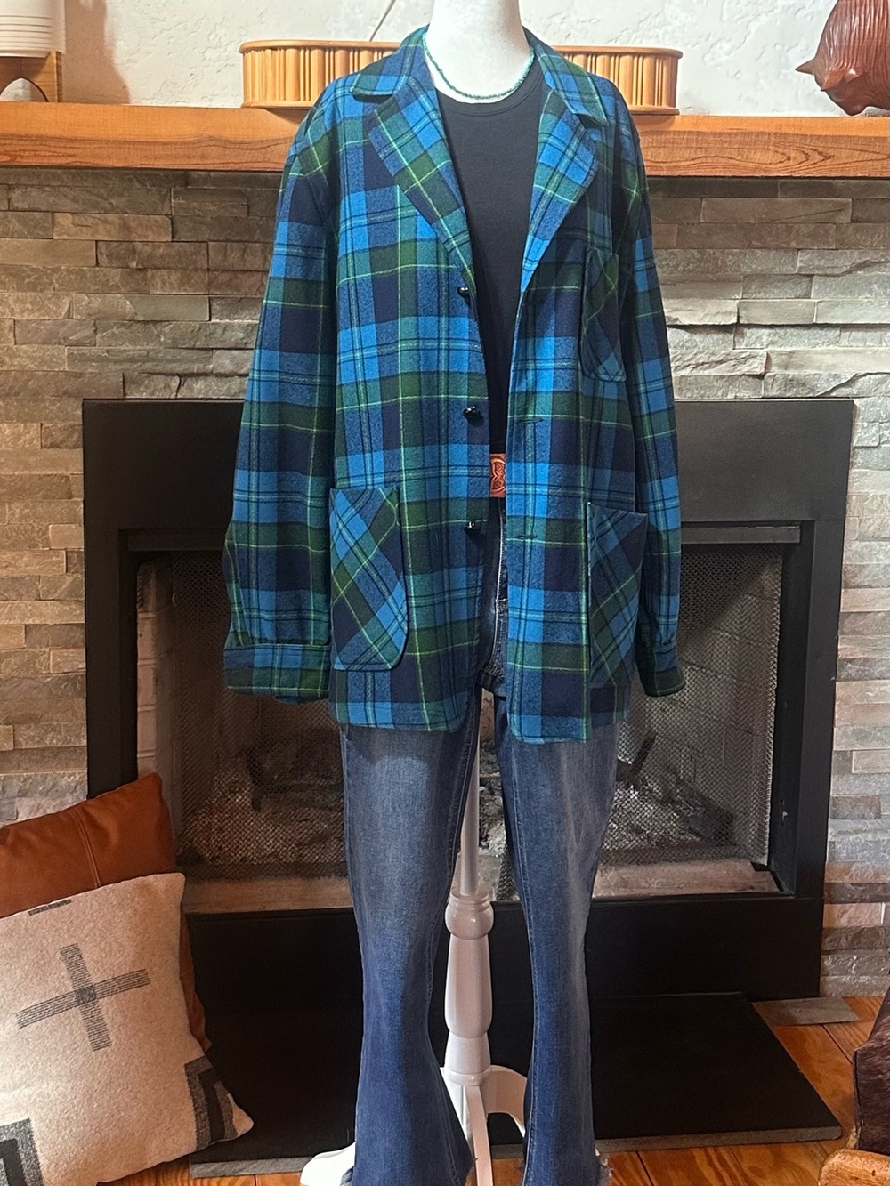 Vintage Pendleton Wool Plaid Oversized Shacket-Perfect Vintage Condition!